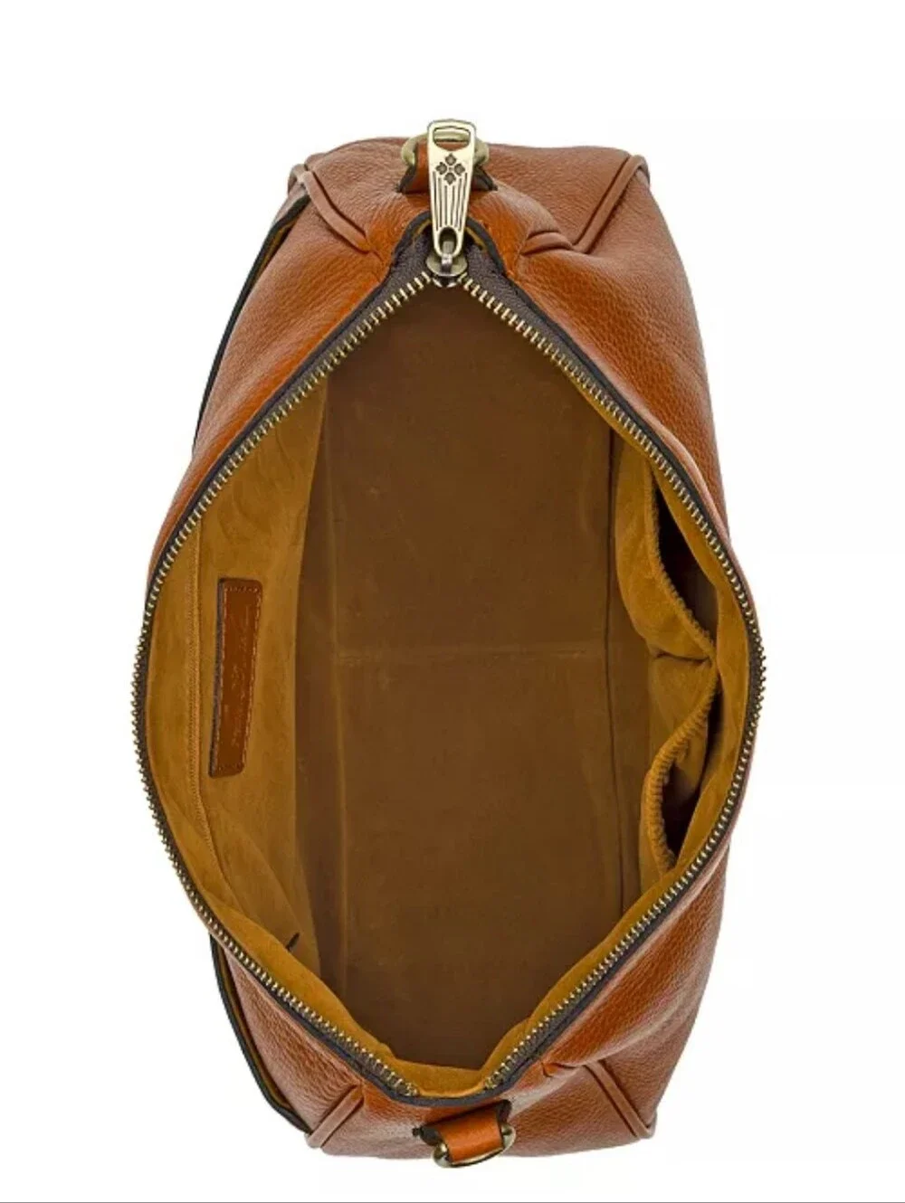 Patricia Nash Saddle Shoulder Bag in Cognac Brown And Detachable Crossbody Strap